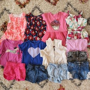 13 Piece 3T Girl's Spring/Summer Clothes